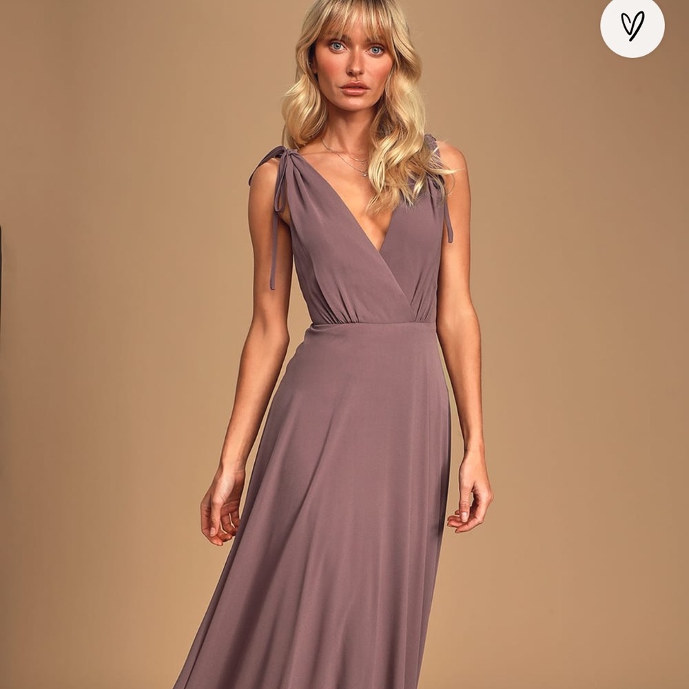 Dance the Night Away Dusty Purple Backless Maxi Dress